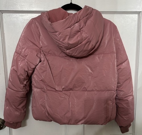 Gap Kids Girls Size Medium / 8 Pink Winter Coat With Thumb Holes - Picture 4 of 9