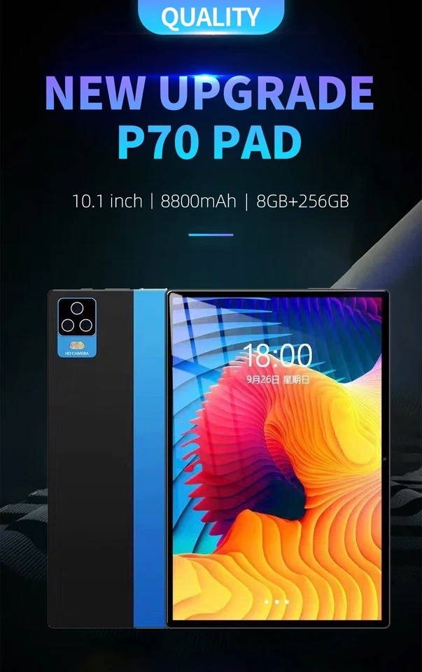 mobile phone Tablet 10 inch 1TB ROM Android 12 Wifi 4G/5G Dual SIM gift Keyboard - Image 2 of 4