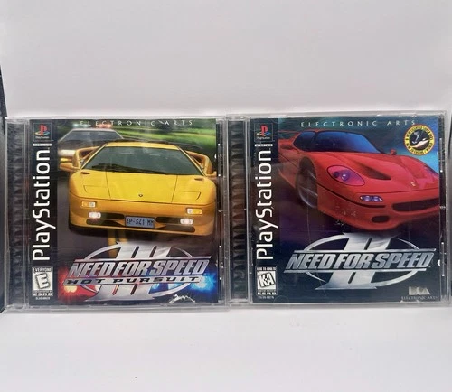 Need for Speed 2 II Hot Pursuit 3 III Playstation 1 PS1 Games Lot Bundle CIB