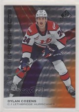 2019-20 Upper Deck SP Game Used CHL Edition Orange 44/199 Dylan Cozens #16 3a1