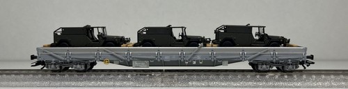Märklin / 4MFOR H0 47022 Niederbordwagen mit 3 "Serval" neuwertig und OVP | Condition: Gebraucht