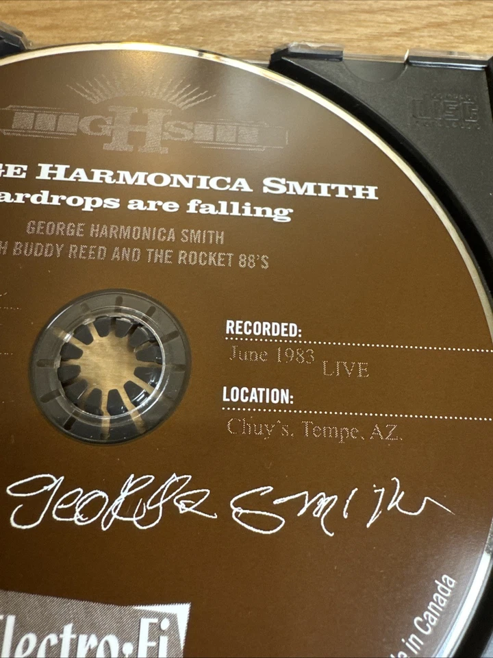 George “Harmonica” Smith “Teardrops Are Falling” CD 1983 Features Buddy Reed - Image 3 of 4