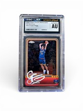 COOPER FLAGG SIGNED 2024 TOPPS CHROME MCDONALD’S ALL AMERICAN #28 CGC X JSA