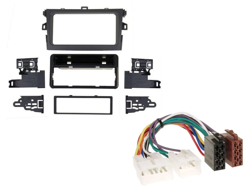 JVC DAB MP3 2DIN Bluetooth USB Autoradio für Toyota Corolla 2009-2013 silber - Bild 3 von 4