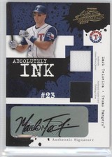 2005 Playoff Absolute Memorabilia Double Materials 49/50 Mark Teixeira Auto g6w