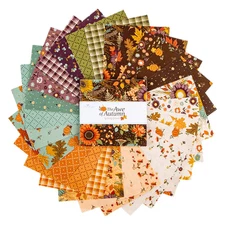 Charm Pack 5" Stacker 42pc Riley Blake "The Awe Of Autumn" by Sandy Gervais