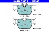 ATE Bremsbelagsatz, Scheibenbremse 13.0470-7349.2 FüR BMW Mini