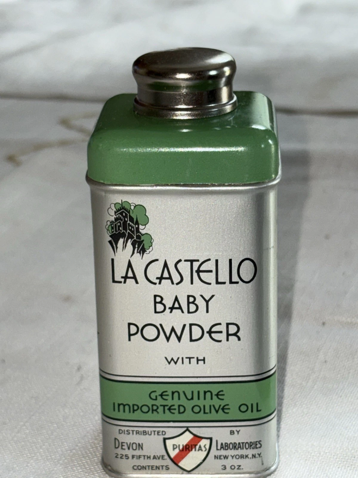 Vintage La Castello Baby Powder With Olive Oil Tin Art Deco Rare Flapper 1920's
Opens in a new windo