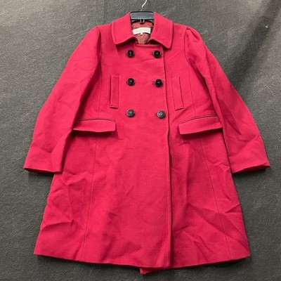 GERARD DAREL Wool Long Coat Women's Size 44 Pink
