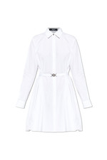 VERSACE Lace Insert White Shirt Dress New And Authentic