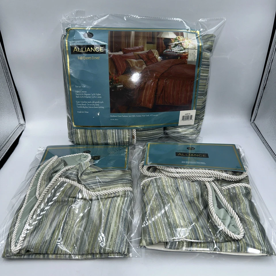 Edredón completo/queen The Manhattan Duvet Co Alliance (92x96) 2 fundas (20x26) Foto 2 de 3