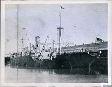 1939 London England Warrior Mobile Cargo Ship Seized 6X8 Historic Vintage Photo