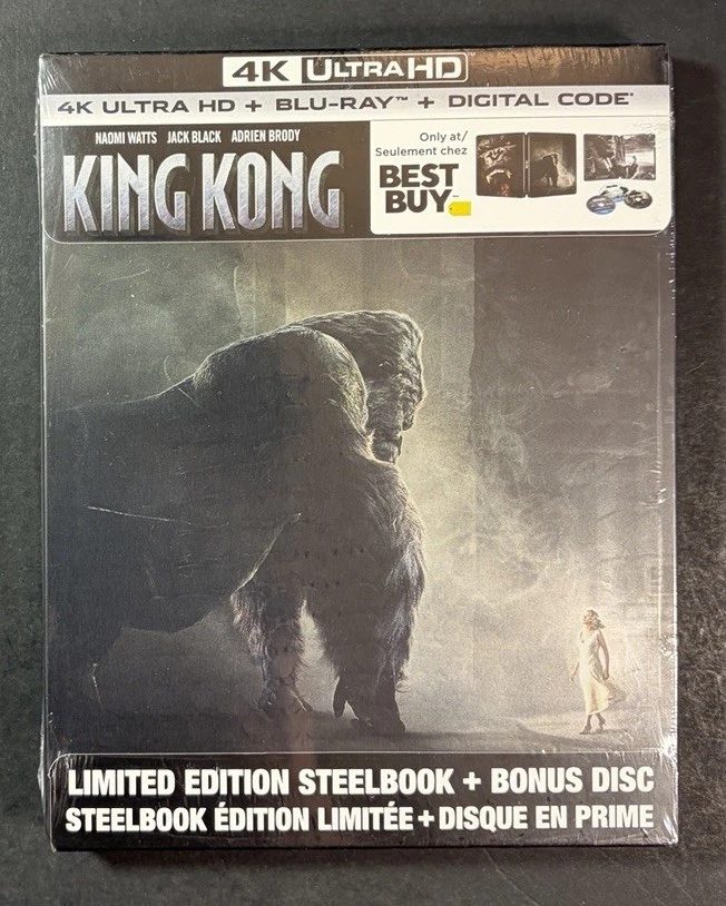 Steelbook King Kong (2005 film) Blu-ray: Region Free DVDs & Blu