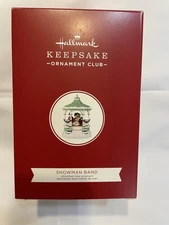 HALLMARK 2020 SNOWMAN BAND Keepsake Christmas Ornament Sound Lights Motion NIB