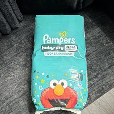 Pampers Baby-Dry Ultra Cushiony Diapers Size 1 Up to 10 lbs, 44 Count