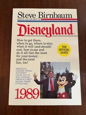 Rare Steve Birnbaum Disneyland Official Guide Book 1989 HTF
