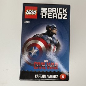 LEGO BrickHeadz 41589 Captain America #5 Marvel 79pcs 2017 Retired New Sealed