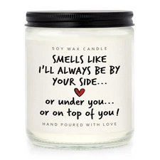 Anniversary Funny Gifts for Men Women Candle Lavender Scented 7oz, I Love You...