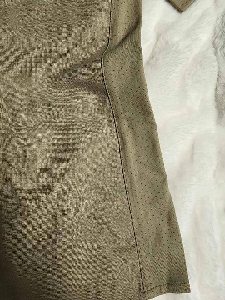 Mens 17.0  34/35 Long Slv. Flying Cross ,Dark Tan Zip/button Frt Uniform Shirt - Image 4 of 4