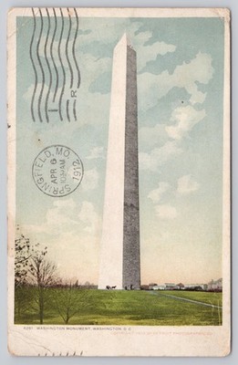 Washington DC, Washington Monument 1912, Vintage Postcard