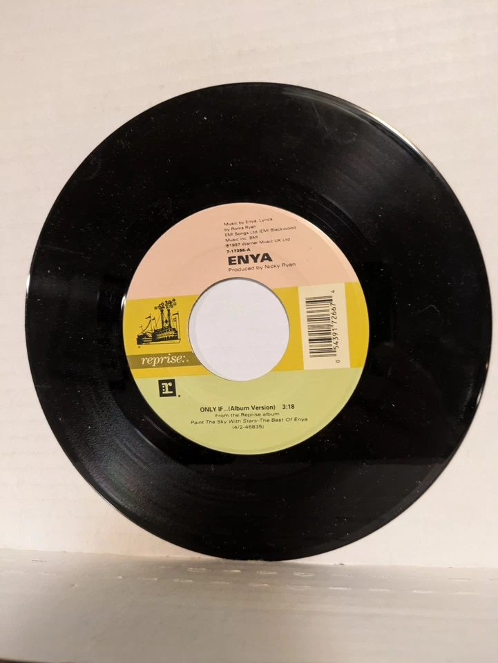 45 ~Enya: "Only If / Oiche Chiun (Silent Night)" 1997 (EX) Foto 4 de 4