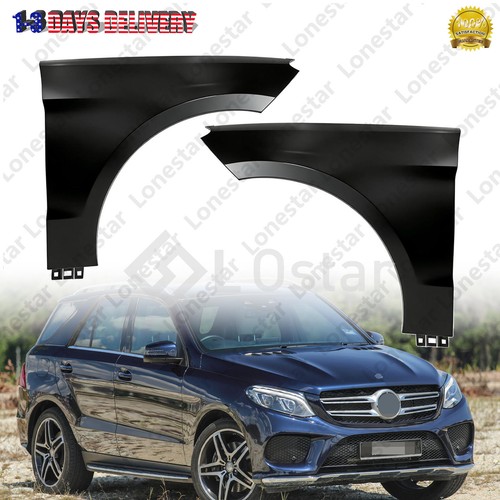 2PCS Fender For 2016-2019 Mercedes-Benz GLE350 Front Left Right Side W166 SUV