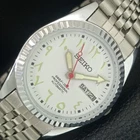 VINTAGE REFURBISHED SEIKO AUTOMATIC 6309A JAPAN MENS WHITE DIAL WATCH a442563-1