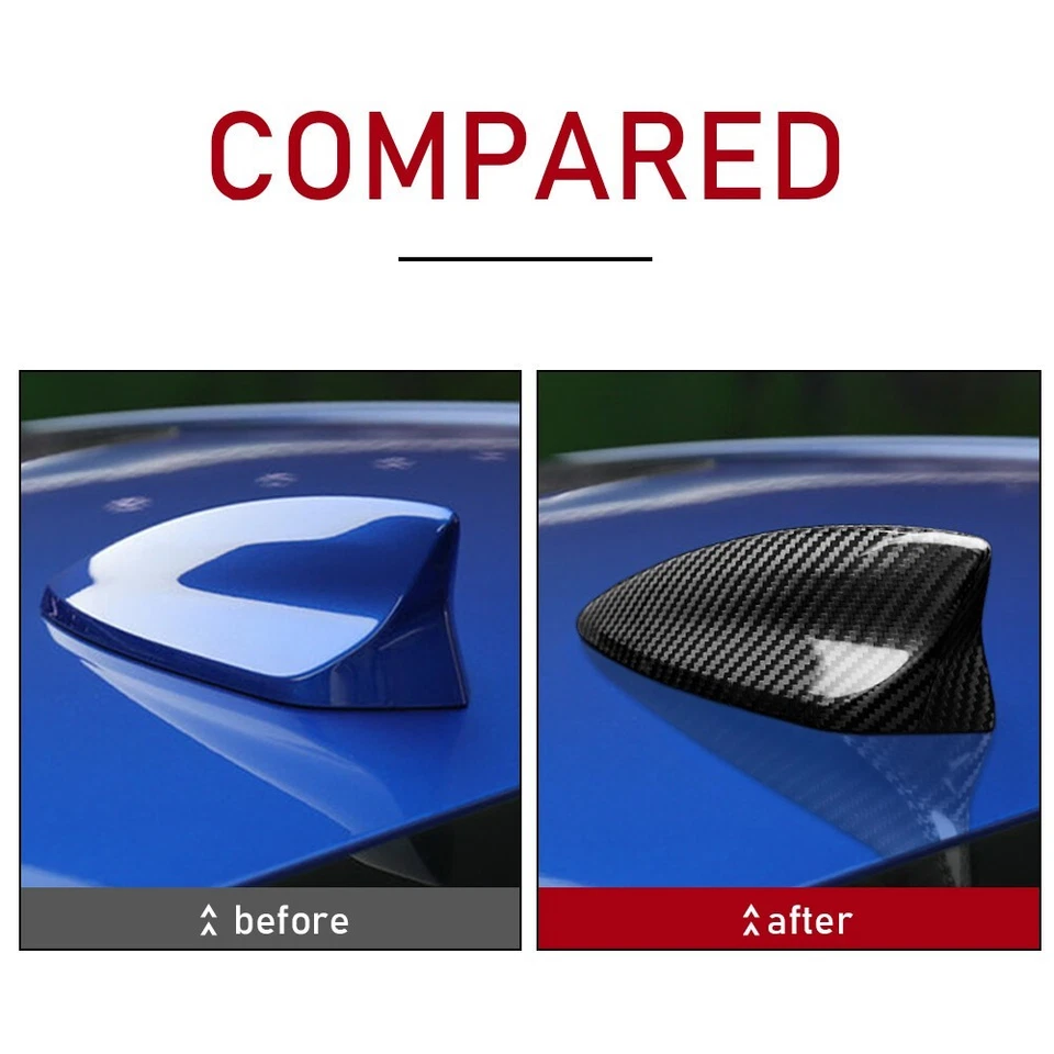 Real Carbon Fiber Antenna Roof Shark Fin Cap Cover For Chevrolet Camaro 2016-21 — 第 4/4 张图片