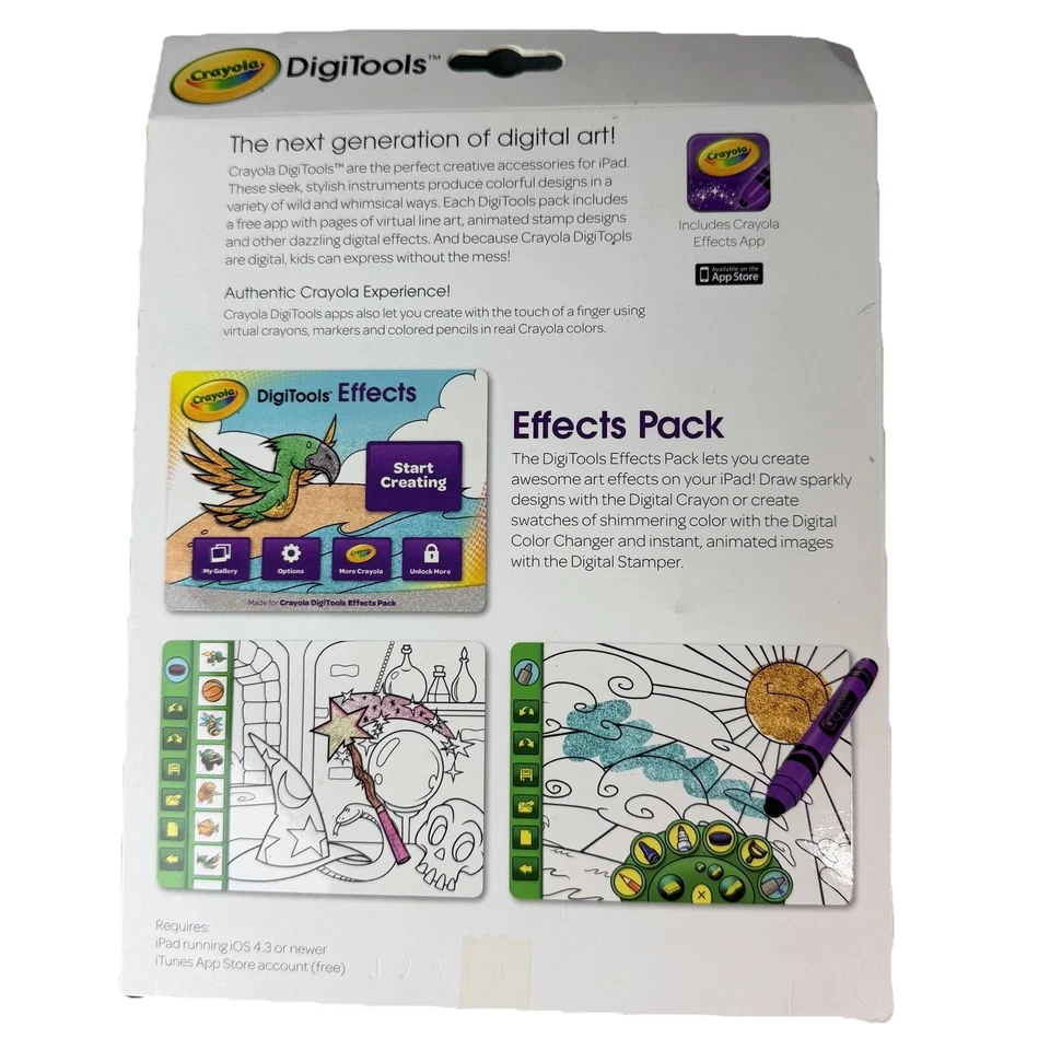 Crayola DigiTools Effects Pack for iPad Digital Crayon Stamper Color Changer App - Image 2 of 2