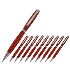 Slimline Pen Kit, Black Titanium Finish, 10 Pack, Legacy Woodturning