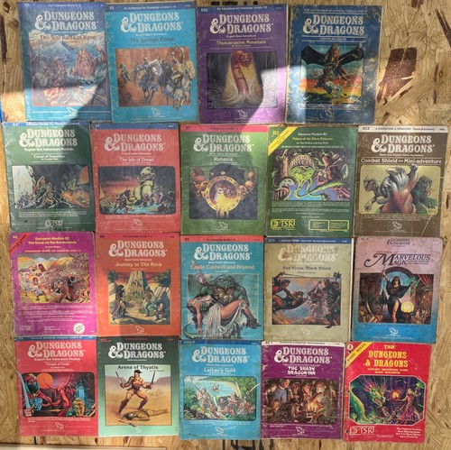 Vintage Lot TSR Dungeons & Dragons Manuals, Modules, Campaign Guides 80s VTG