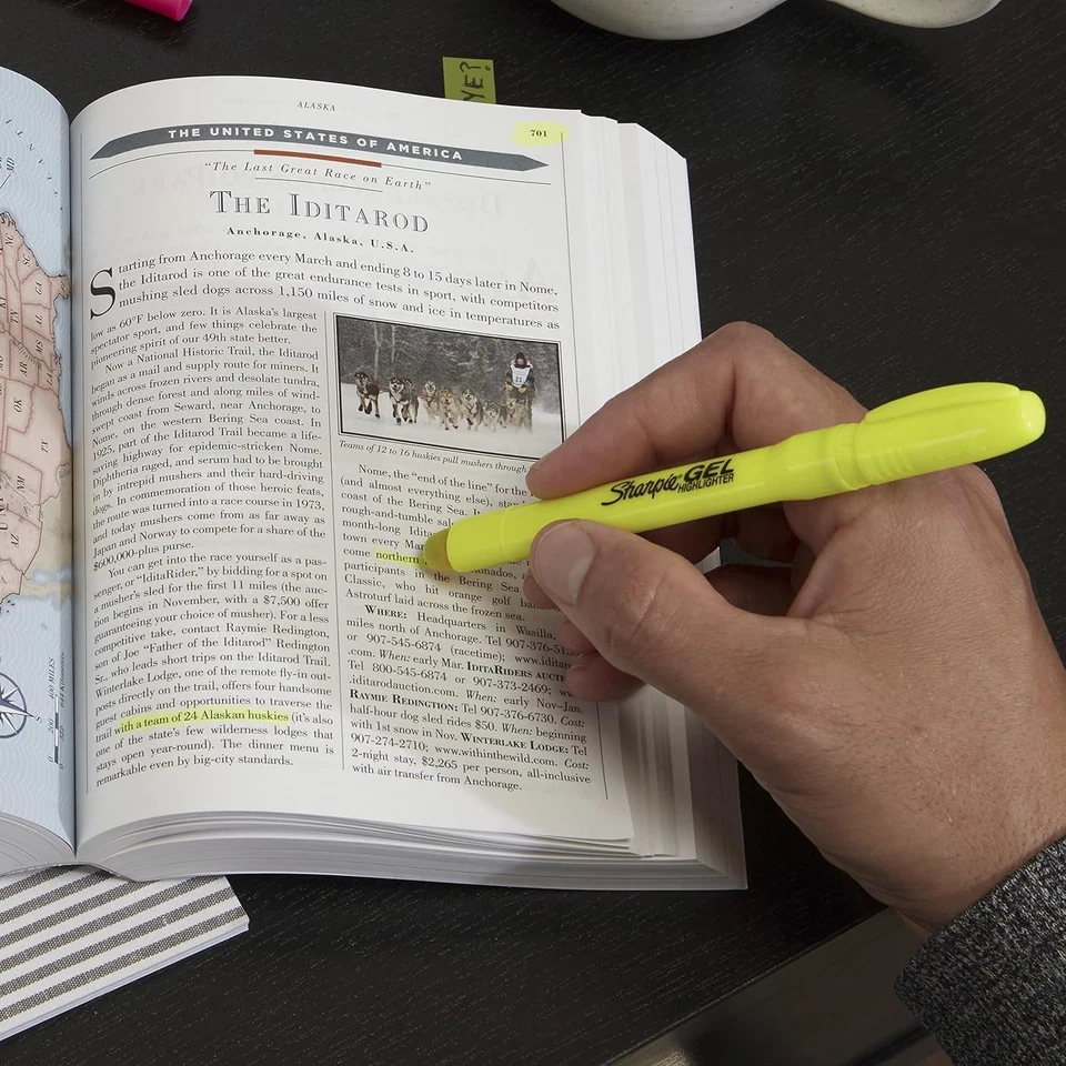 Iluminadores en gel SHARPIE, 3 unidades (paquete de 1), amarillo/rosa/naranja  Foto 4 de 4