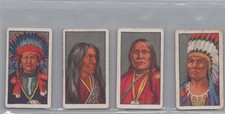 4-CARD LOT: 1927 Godfrey Phillips RED INDIANS (John Ross, Santanta, Red Cloud..)