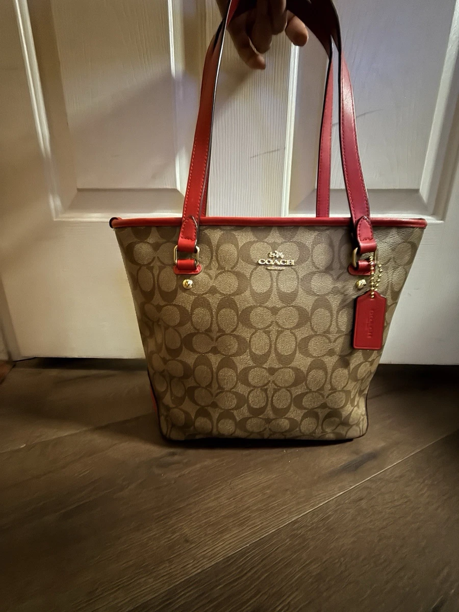 Coach Signature Red Tote | eBay