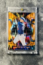Michael Busch 2023 Select Concourse Orange Shock SSP Rookie Prizm