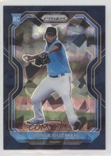 2021 Panini Prizm Navy Blue Cracked Ice Prizm 13/25 Jorge Guzman #27 10k8