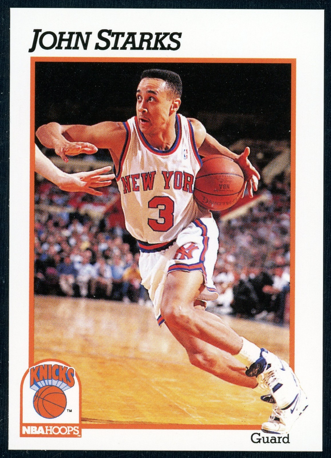1991-92 NBA Hoops John Starks #406 Rookie Card RC New York Knicks