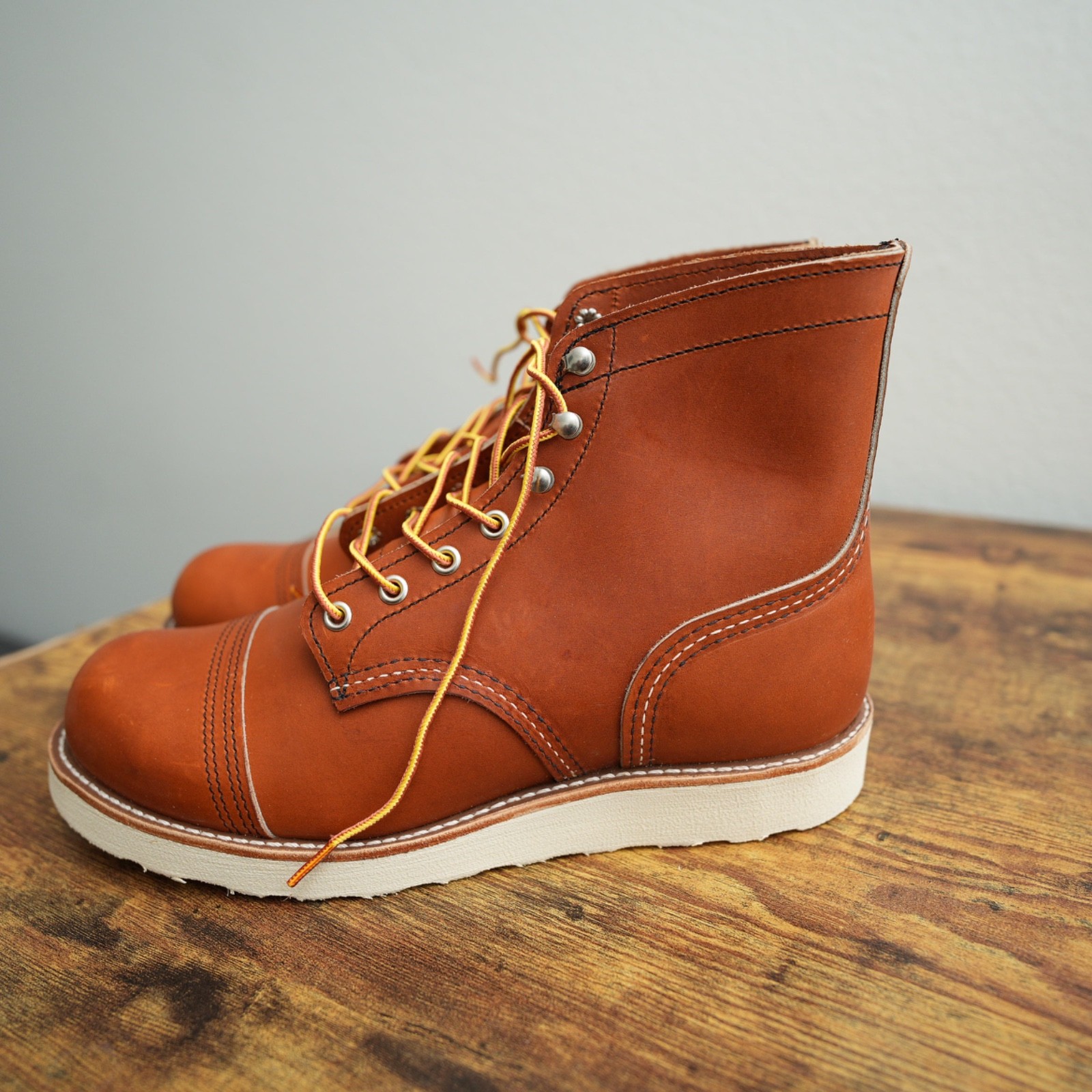 Red Wing Iron Ranger 8089 6" Boots Men Oro Legacy Oiled Leather Traction Tred 9