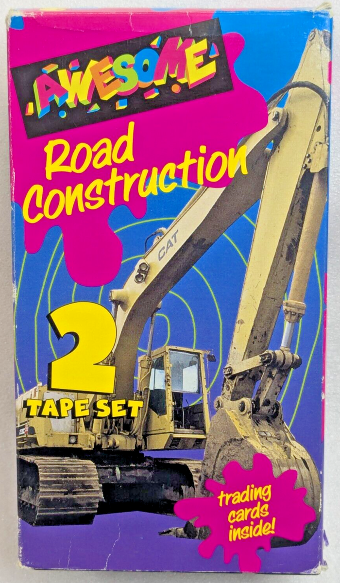 Awesome Road Construction 2 Tape Box Set (VHS, 1994, Greg