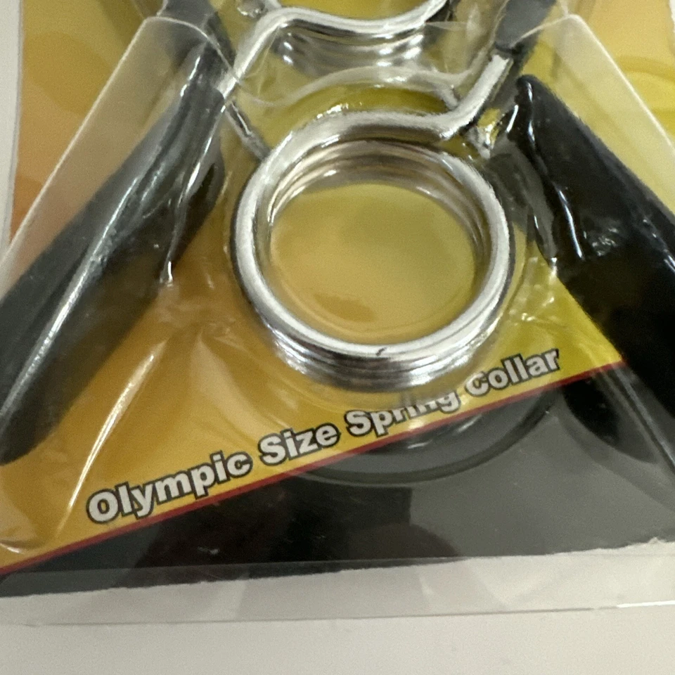 Cuello de resorte CAP tamaño olímpico abrazadera de barra de 2" + cuello de resorte estándar de 1" Foto 3 de 4