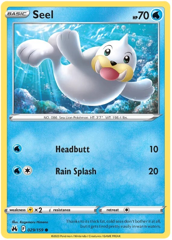 Seel Pokemon TCG Card 029/159 | eBay Seel Pokemon TCG Card 029/159 | eBay