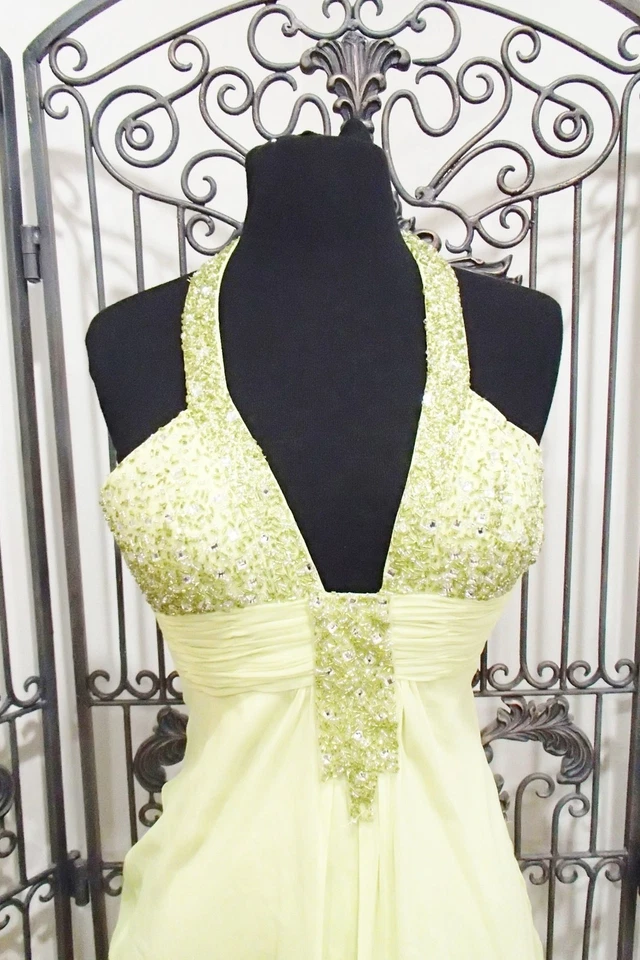 G1036 ALYCE 35292 SZ 0 ЛАЙМ КОКТЕЙЛЬНОЕ ВЕЧЕРИНКИ ВОЗВРАЩЕНИЕ ДОМОЙ ОФИЦИАЛЬНОЕ ПЛАТЬЕ - Изображение 3 из 4