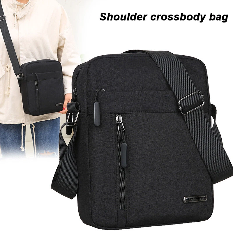 Men's Oxford Cross Body Bag Messenger Shoulder Book Bags School Satchel  Casual