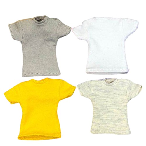 1/12 Short Sleeve T-shirt Tops Clothes Fit 6inch HT Male Action Figure Model Toy - Picture 5 of 27