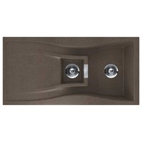 Schock Waterfall 1.5 Bowl Fully Reversible Granite Kitchen Sink In Bronze Schock Waterfall 1.5 Bowl Fully Reversible Granite Kitchen Sink In Bronze