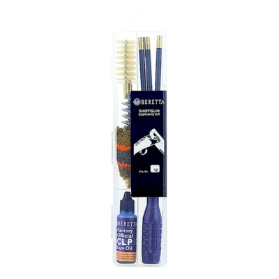 Beretta クリーニングキット 純正革製ステップ、清掃ブラッシュ2個セット Beretta® 12GA Shotgun Cleaning Kit Rods / Brushes / CLP Lube