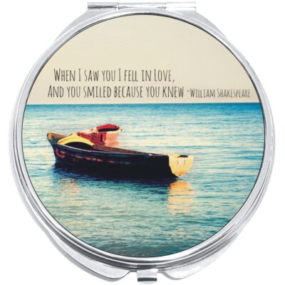 When I Saw You I Fell in Love Compact with Mirrors - for Pocket or Purse