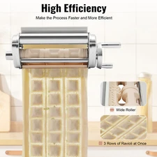 Professional Ravioli Maker Attachment for KitchenAid Stand Mixer Stainless Steel