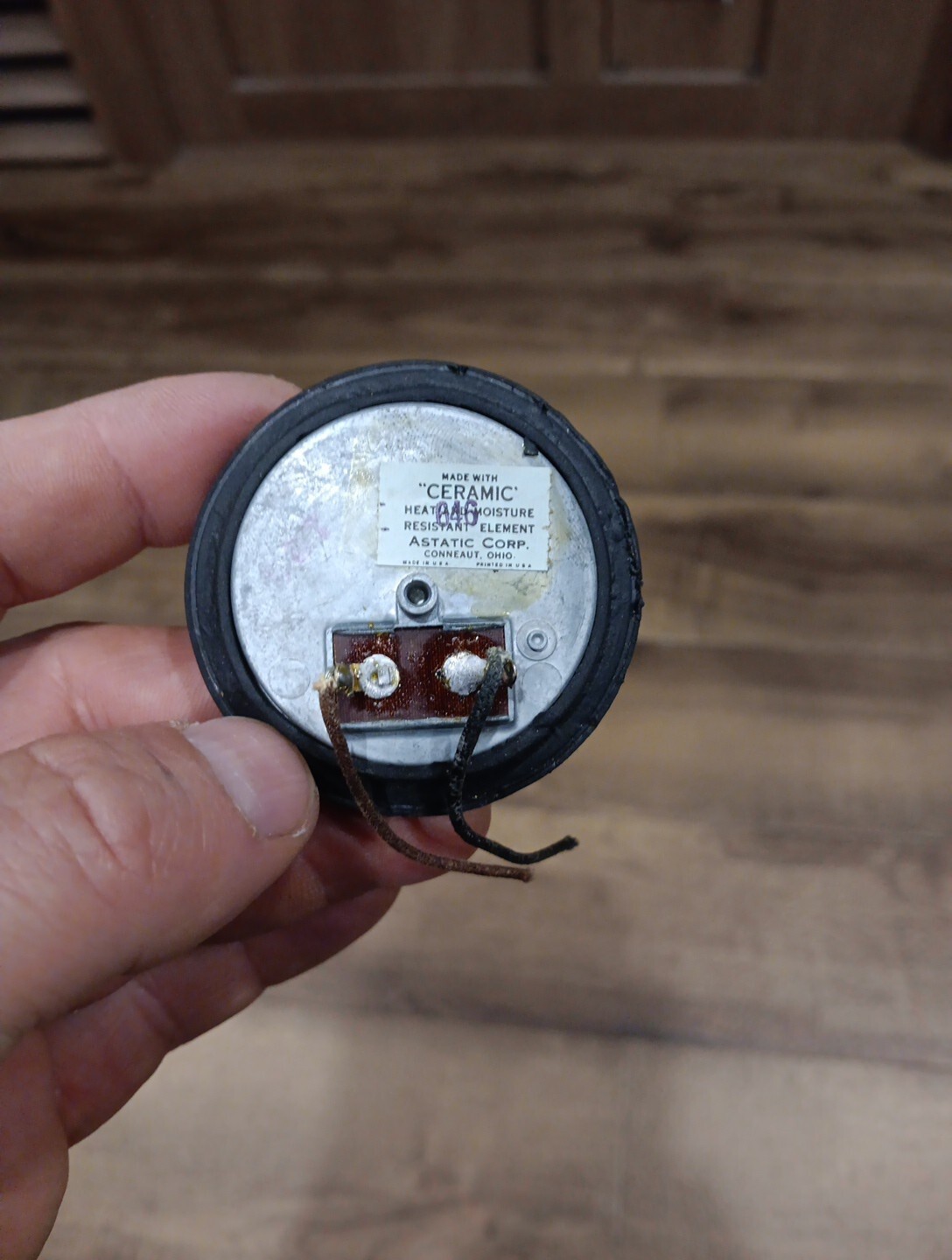 VINTAGE ASTATIC CRYSTAL 646 CERAMIC MICROPHONE ELEMENT WITH GASKET WORKS 75 eBay