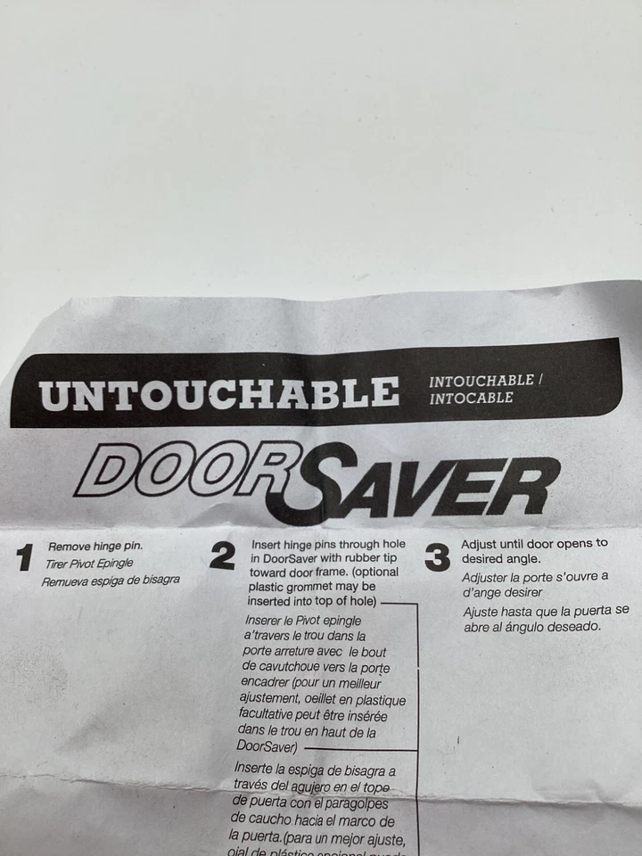 (CANTIDAD 6) Protector de puerta de bronce DoorSaver pasador de bisagra topes de puerta fácil instalación Foto 2 de 4